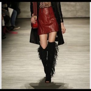 Rebecca Minkoff suede thigh high boots
